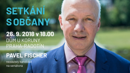 Pozvánka: Setkání s občany v domě U Koruny v Radotíně 26.9. v 18 hodin