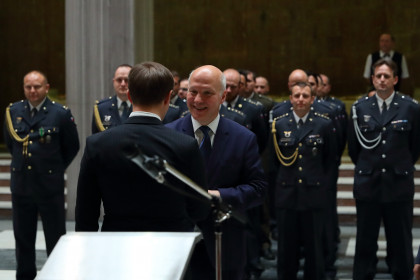 Pavel Fischer přivítal vojákyně a vojáky po návratu z Afghánistánu a Iráku