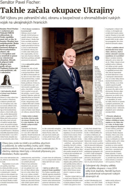 Pavel Fischer: Takhle začala okupace Ukrajiny