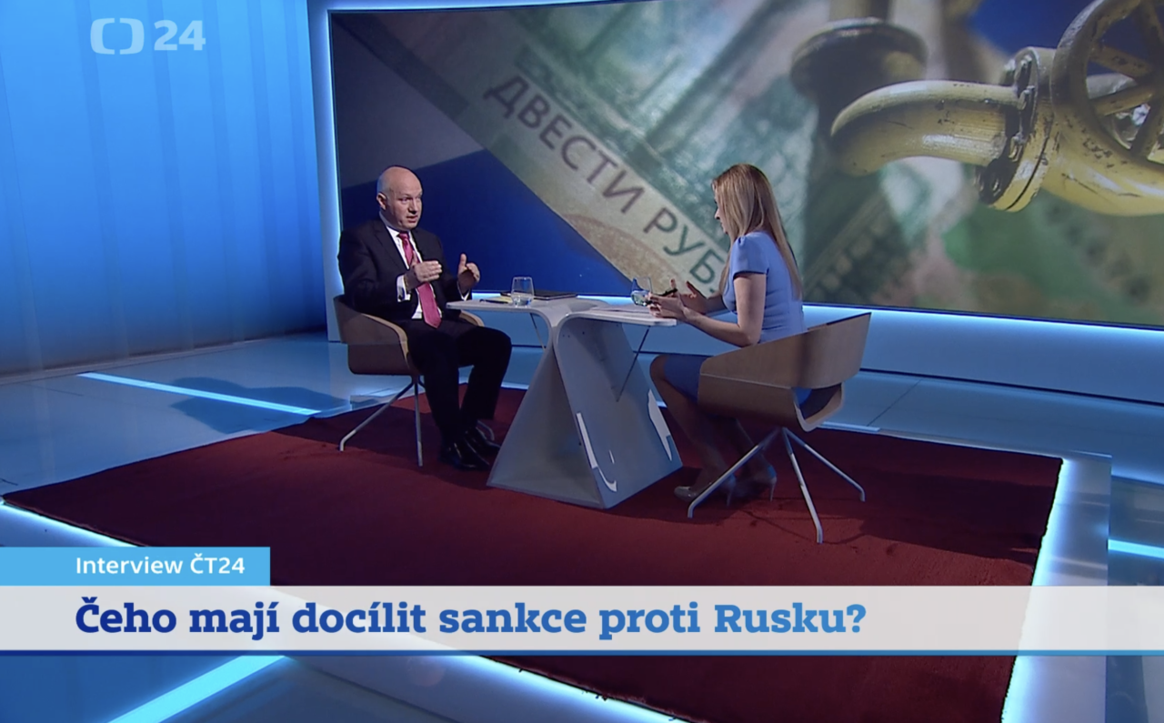 Rozhovor pro Českou televizi: Pavel Fischer hostem Interview ČT24